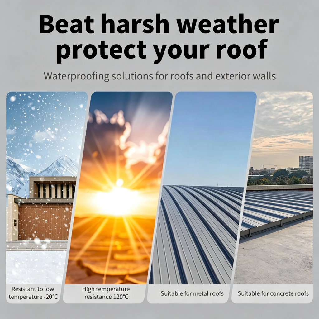 High Performance LOUIS LONG Acrylic Roof Wall Waterproof Paint Durable Seamless Liquid Coating Building Brush Guangdong